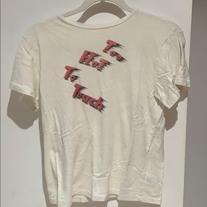 Re/done tee shirt made in USA  too hot to touch